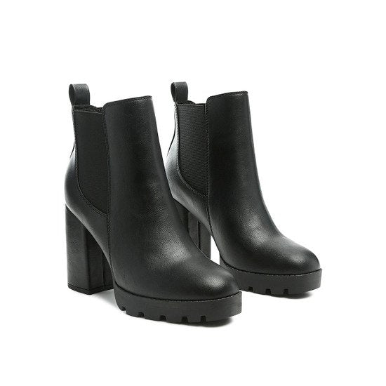 Sonia Block Heeled Boots